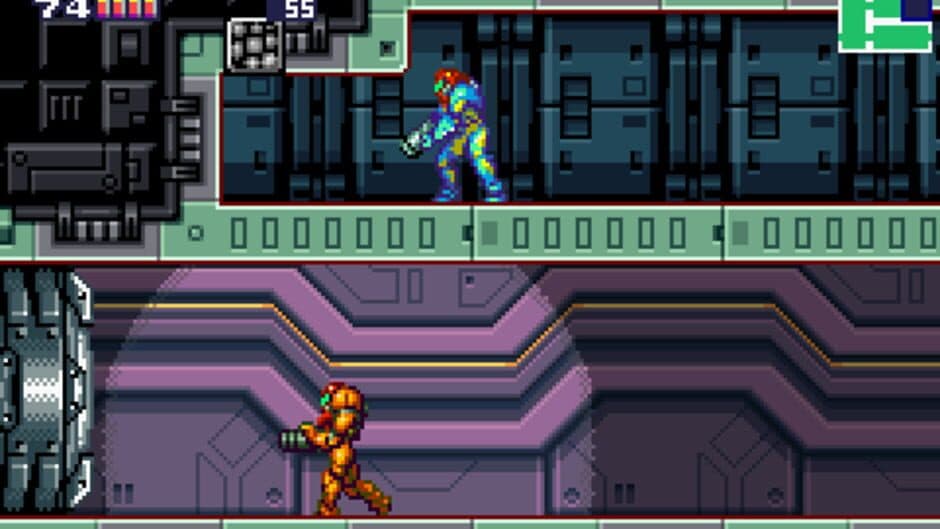 Metroid Fusion — кадр из игры