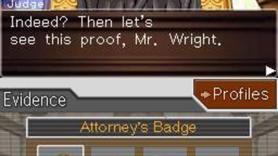 Phoenix Wright: Ace Attorney — кадр из игры
