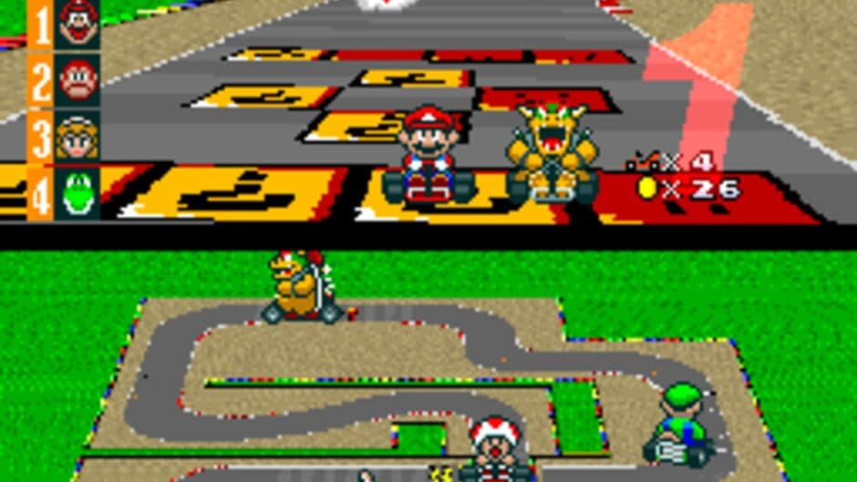 Super Mario Kart — кадр из игры