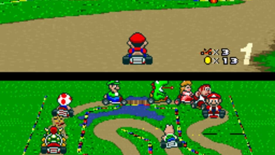 Super Mario Kart — кадр из игры