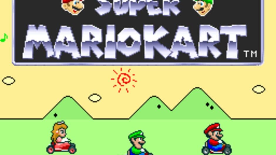 Super Mario Kart — кадр из игры
