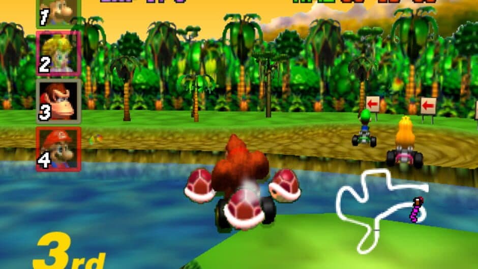 Mario Kart 64 — кадр из игры