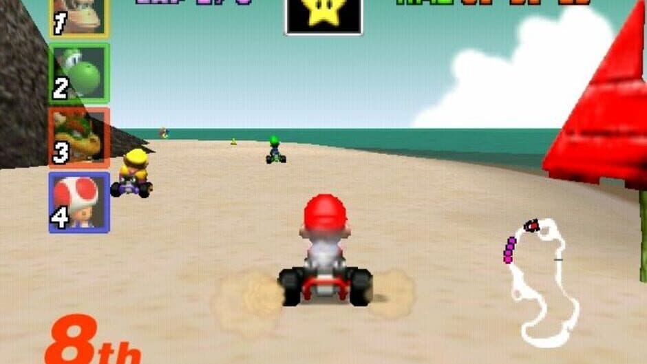 Mario Kart 64 — кадр из игры