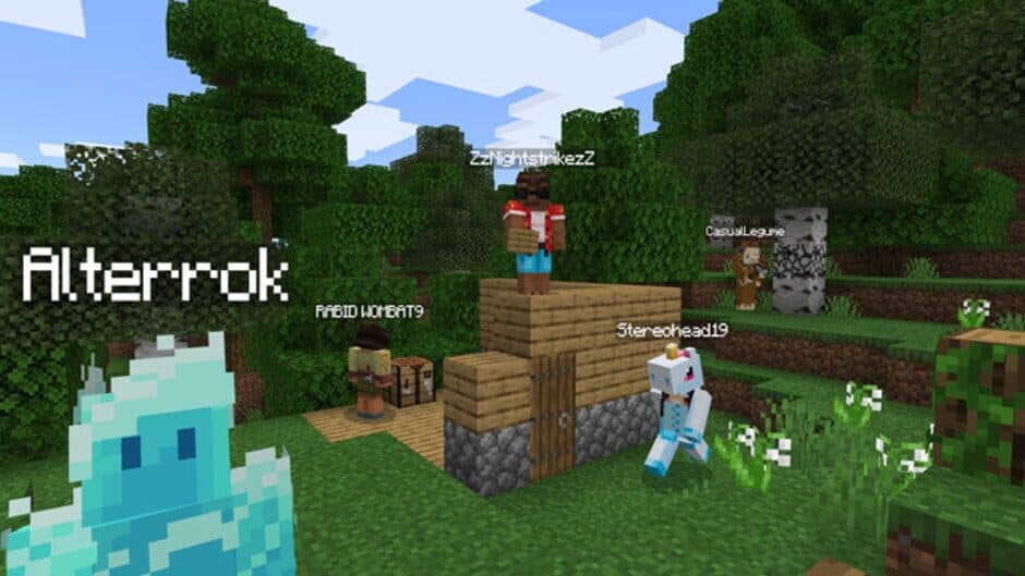 Minecraft — кадр из игры