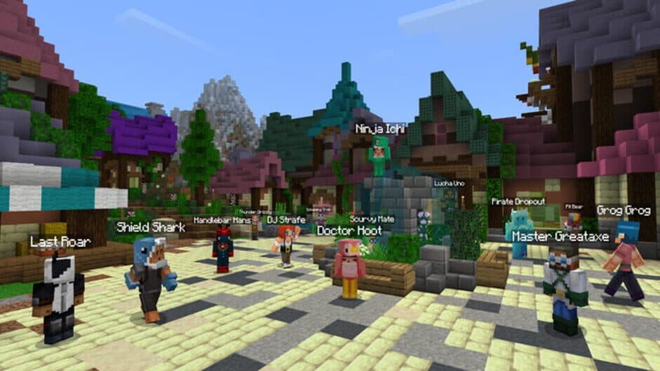 Minecraft — кадр из игры