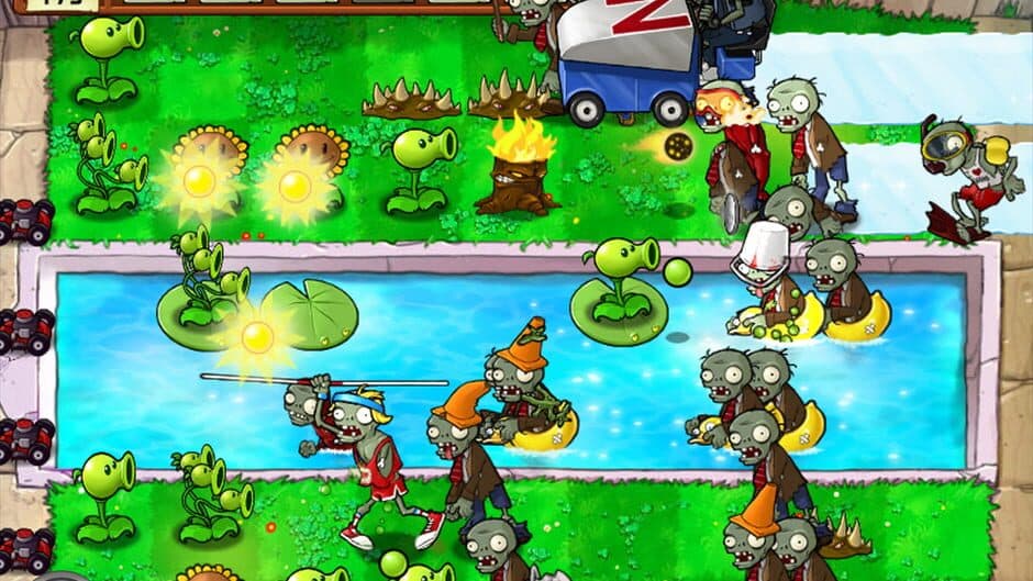 Plants vs. Zombies — кадр из игры